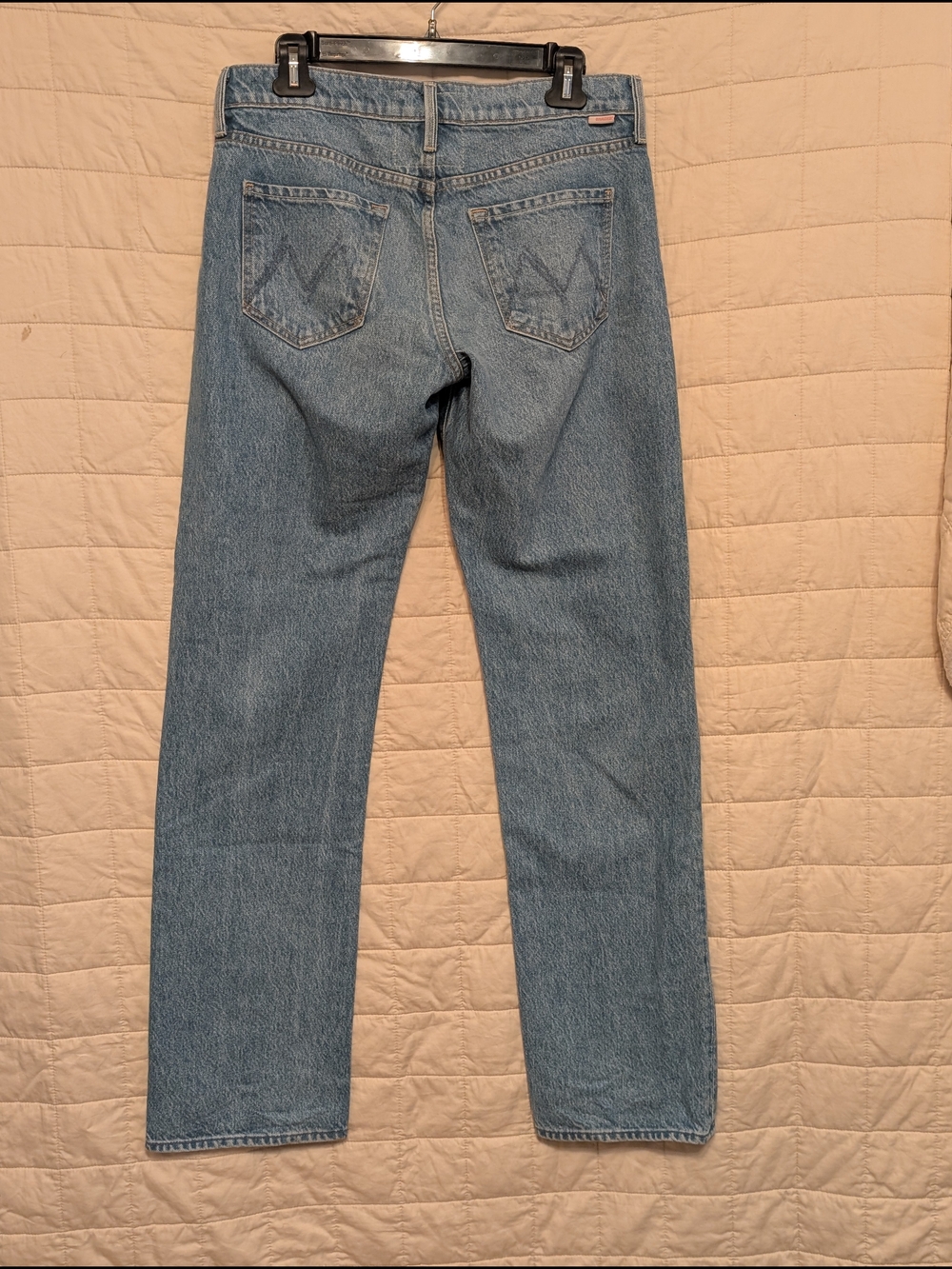 MOTHER SNACKS High Waist Wide leg jeans Blue Sz 28